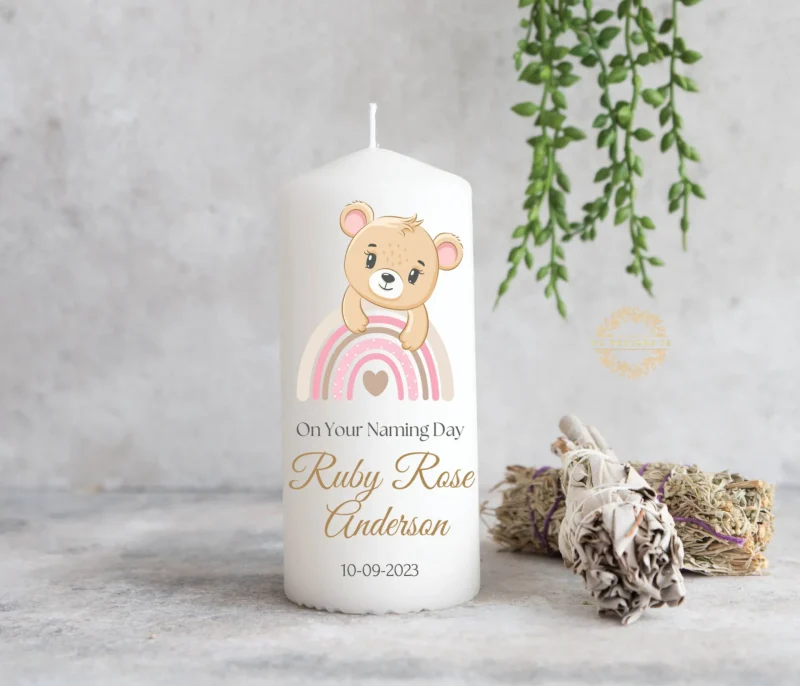 Personalised Naming Day Candle