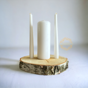 Wooden Candle Holder for Wedding Unity Set